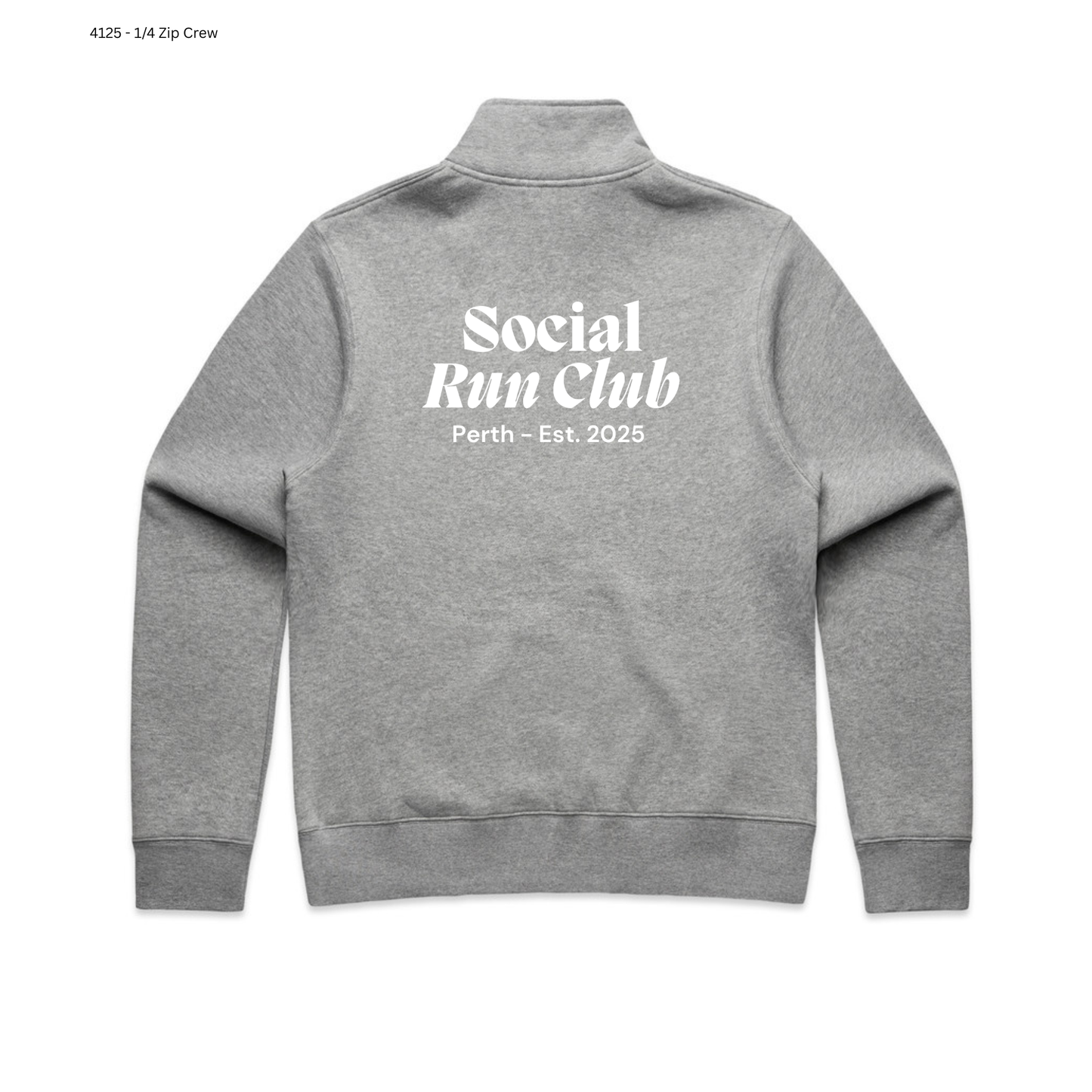Wo's Stencil Zip Half Crew