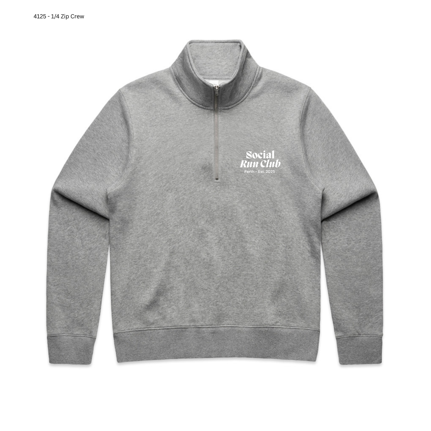 Wo's Stencil Zip Half Crew